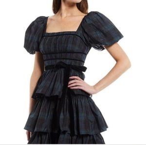 Velvet Ribbon Taffeta Dress